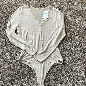 SoftAF Henley Bodysuit (XL) NWT